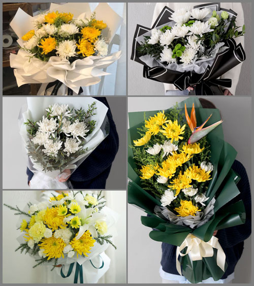 江苏淮安淮阴区刘老庄乡白事花束代送